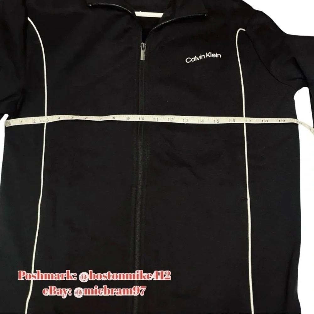 Calvin Klein Zip Up Jacket SM Calvin Klein ZipUp Jacket w/ Front Pockets BLACK